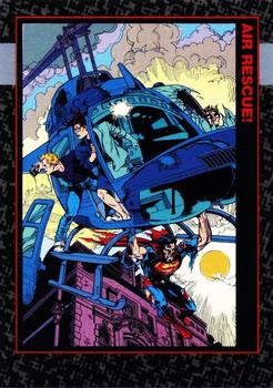 1992 SkyBox Doomsday: The Death of Superman #75 Air Rescue! Front