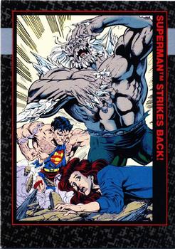 1992 SkyBox Doomsday: The Death of Superman #80 Superman Strikes Back! Front