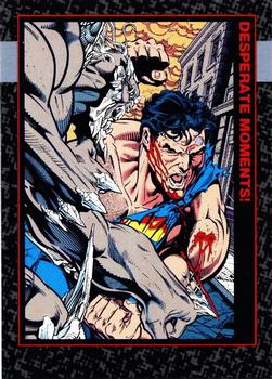 1992 SkyBox Doomsday: The Death of Superman #82 Desperate Moments! Front