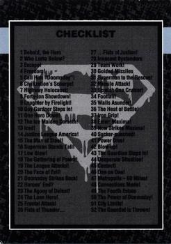 1992 SkyBox Doomsday: The Death of Superman #CL01 Checklist Front