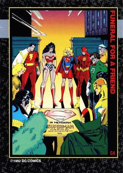 1992 SkyBox Doomsday : The Death of Superman - Funeral for a Friend #C4 Funeral For A Friend - Superman: The Man of Steel #20 Front