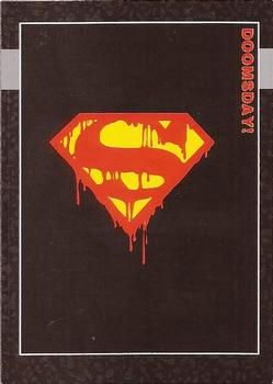 1992 SkyBox Doomsday: The Death of Superman - Promos #000 Bleeding S Logo Front