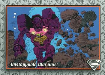 1993 SkyBox The Return of Superman #40 Unstoppable War Suit! Front