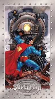 1994 SkyBox Superman: Man of Steel Platinum Series #20 Power! Front