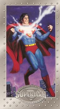 1994 SUPERMAN THE MAN OF STEEL PREMIUM EDITION NON-SPORT COMPLETE CARD SET 1-90. 