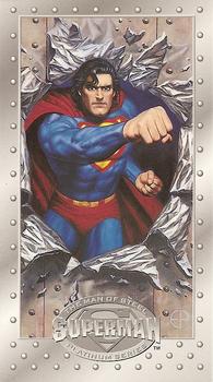 1994 SkyBox Superman: Man of Steel Platinum Series #29 Fists of Steel! Front