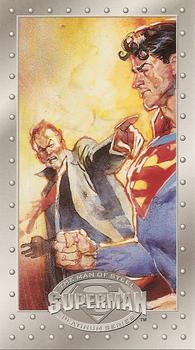 1994 SkyBox Superman: Man of Steel Platinum Series #33 Lex Luthor / Superman Front