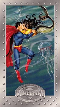 1994 SkyBox Superman: Man of Steel Platinum Series #36 Lost Love! Front
