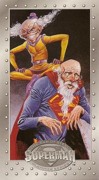 1994 SkyBox Superman: Man of Steel Platinum Series #44 The Malevolent Mr. Mxyptlk! Front