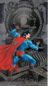 1994 Skybox DC Comics Spectra-Etch Superman Man of Steel Platinum Series Card S4 