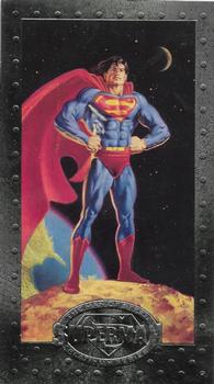 1994 SkyBox Superman: Man of Steel Platinum Series - Premium #01 Superman - The Man of Steel Front