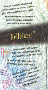 1994 Skybox DC Comics Vertigo #7 Hellblazer #1 - Dave McKean Back