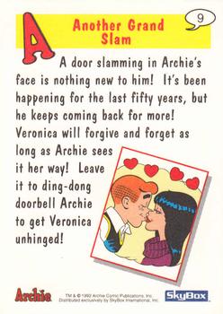 1992 SkyBox Archie #9 Another Grand Slam Back