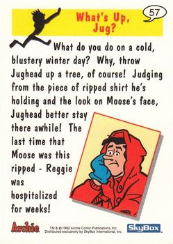 1992 SkyBox Archie #57 What's Up, Jug? Back