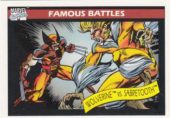 1990 Impel Marvel Universe #119 Wolverine / Sabretooth Front
