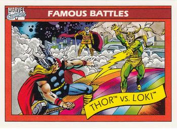 1990 Impel Marvel Universe #122 Thor / Loki Front
