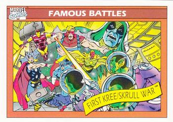 1990 Impel Marvel Universe #123 The Kree-Skrull War Front