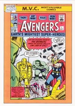 1990 Impel Marvel Universe #130 Avengers #1 Front