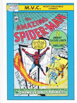 1990 Impel Marvel Universe #131 Amazing Spider-Man #1 Front