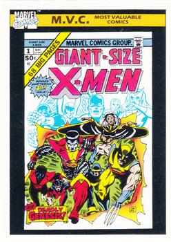 1990 Impel Marvel Universe #132 Giant-Size X-Men #1 Front