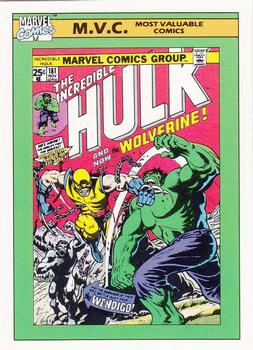 1990 Impel Marvel Universe #134 Incredible Hulk #181 Front