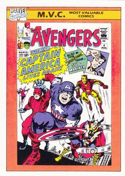 1990 Impel Marvel Universe #136 Avengers #4 Front