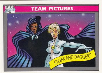 1990 Impel Marvel Universe #141 Cloak and Dagger Front