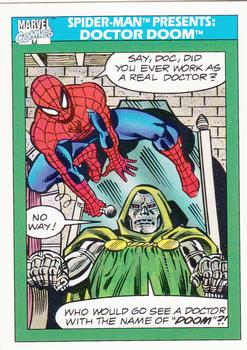 1990 Impel Marvel Universe #150 Spider-Man Presents: Doctor Doom Front