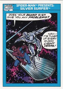 1990 Impel Marvel Universe #153 Spider-Man Presents: Silver Surfer Front
