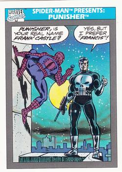1990 Impel Marvel Universe #155 Spider-Man Presents: Punisher Front