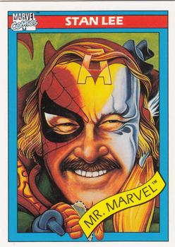 1990 Impel Marvel Universe #161 Stan Lee Front