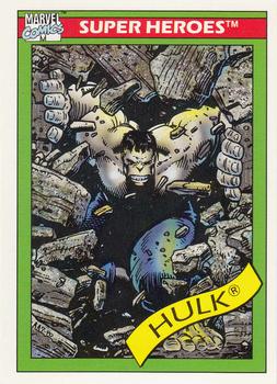 1990 Impel Marvel Universe #17 Hulk (gray) Front