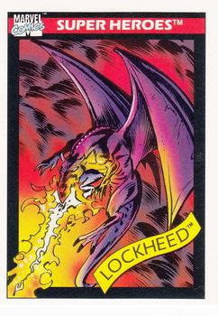 1990 Impel Marvel Universe #27 Lockheed Front