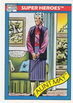 1990 Impel Marvel Universe #28 Aunt May Front