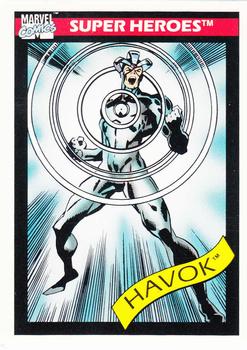 1990 Impel Marvel Universe #35 Havok Front
