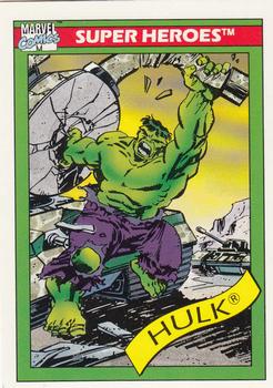 1990 Impel Marvel Universe #3 The Hulk Front