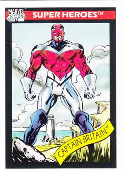 1990 Impel Marvel Universe #40 Captain Britian Front