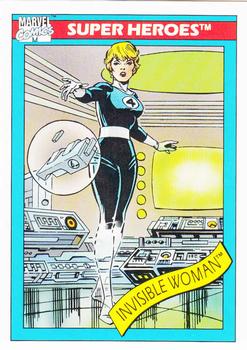 1990 Impel Marvel Universe #43 Invisible Woman Front