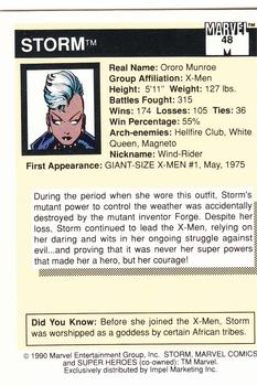 1990 Impel Marvel Universe #48 Storm Back
