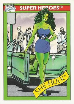 1990 Impel Marvel Universe #39 She-Hulk Front