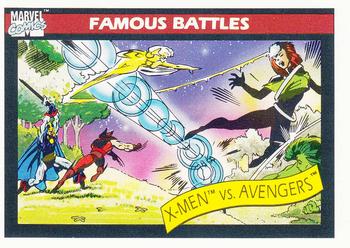 1990 Impel Marvel Universe #99 X-Men / The Avengers Front