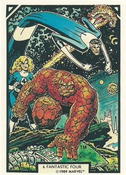 1989 Comic Images Marvel Comics Arthur Adams #6 Fantastic Four Front