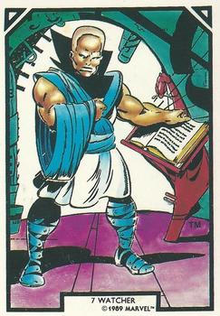 1989 Comic Images Marvel Comics Arthur Adams #7 Watcher Front
