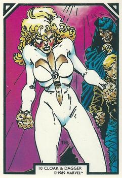 1989 Comic Images Marvel Comics Arthur Adams #10 Cloak & Dagger Front