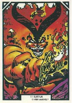 1989 Comic Images Marvel Comics Arthur Adams #11 Surtur Front