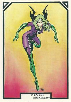1989 Comic Images Marvel Comics Arthur Adams #15 Polaris Front