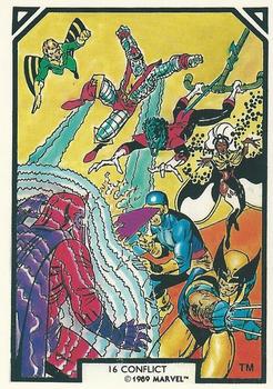 1989 Comic Images Marvel Comics Arthur Adams #16 Conflict Front