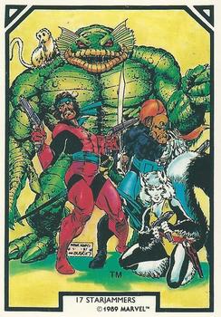 1989 Comic Images Marvel Comics Arthur Adams #17 Starjammers Front
