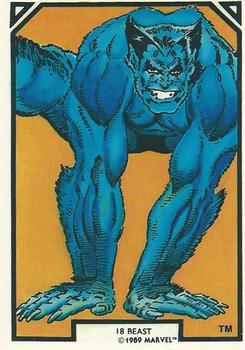 1989 Comic Images Marvel Comics Arthur Adams #18 Beast Front