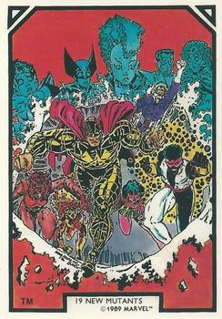1989 Comic Images Marvel Comics Arthur Adams #19 New Mutants Front